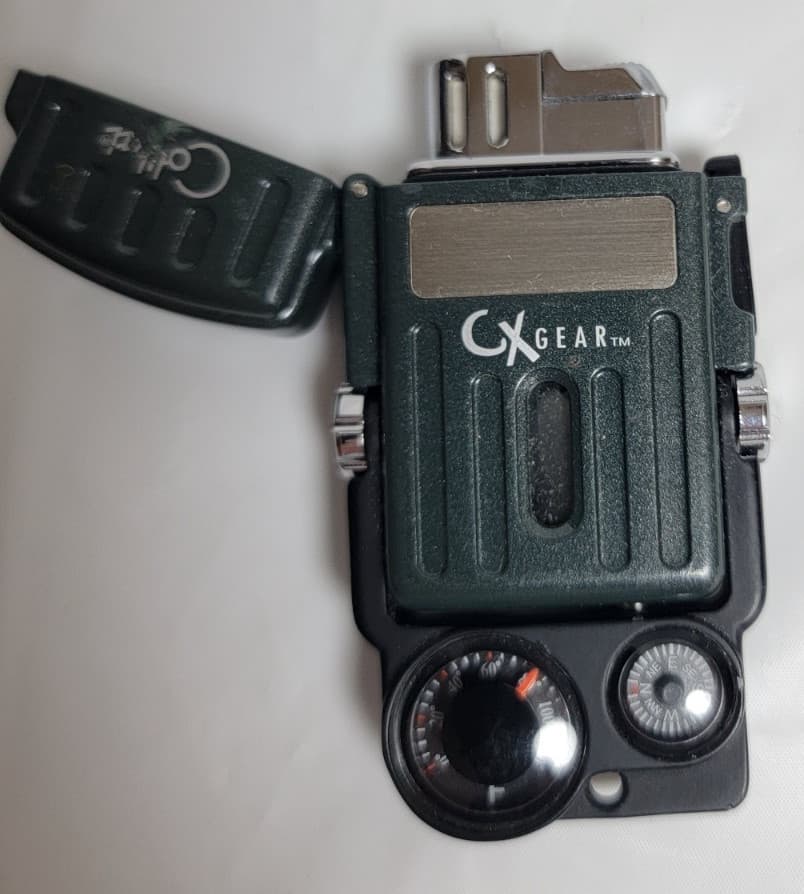 Colibri CX Gear Butane Lighter w/ Compass & Thermometer, For Parts or Repair 6