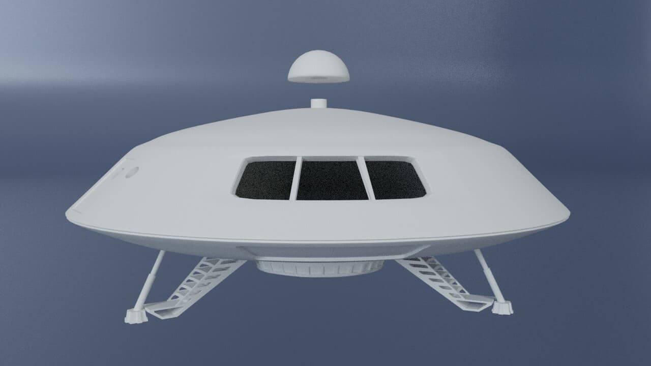 Lost In Space Jupiter 2 - 4" Diameter + Robot + Chariot + Space Pod 3D Printed  4