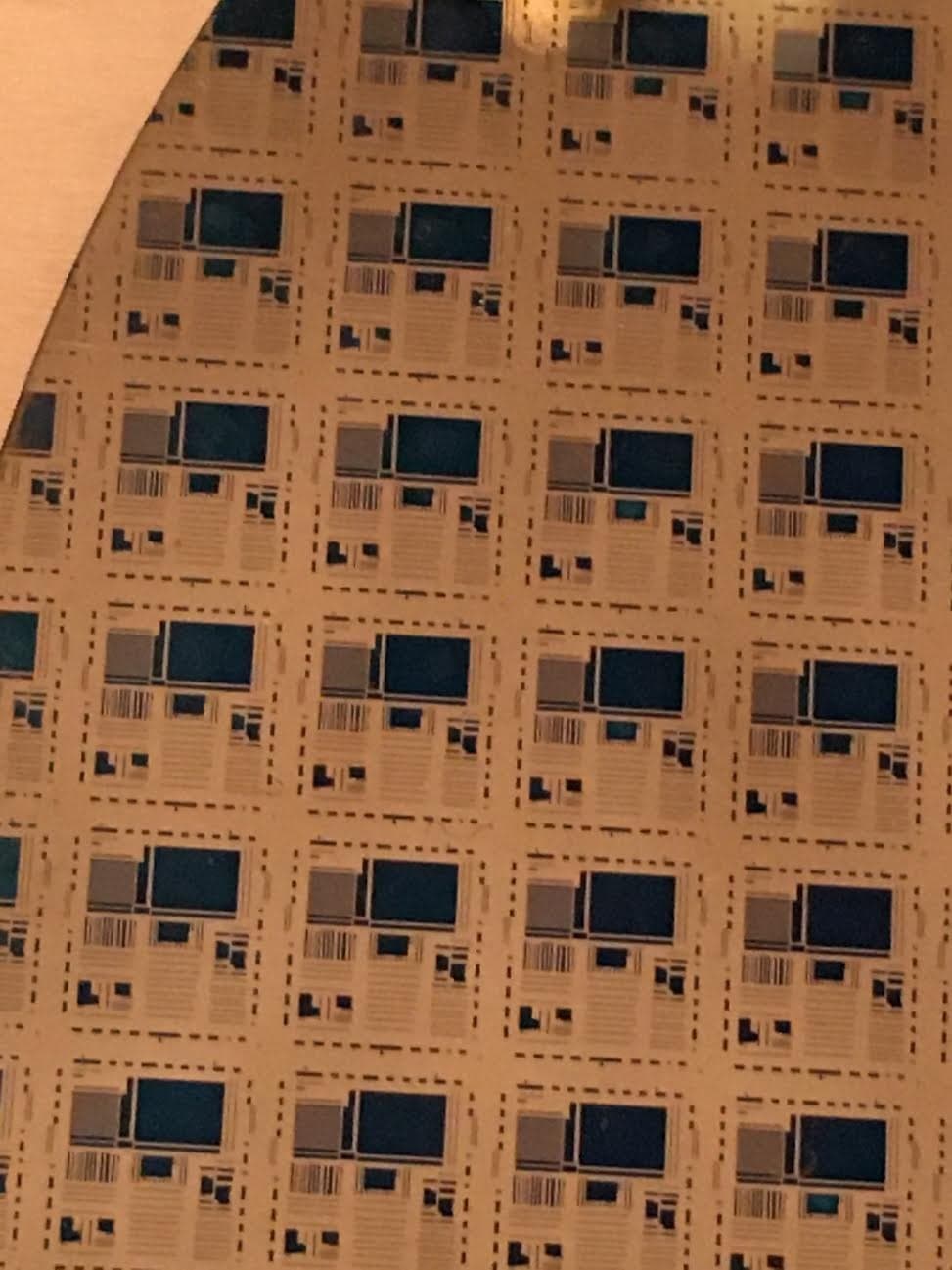 4" Sapphire / Gallium Nitride Wafer 1980s Unique Silicon Wafer Rare CPU Chip 5