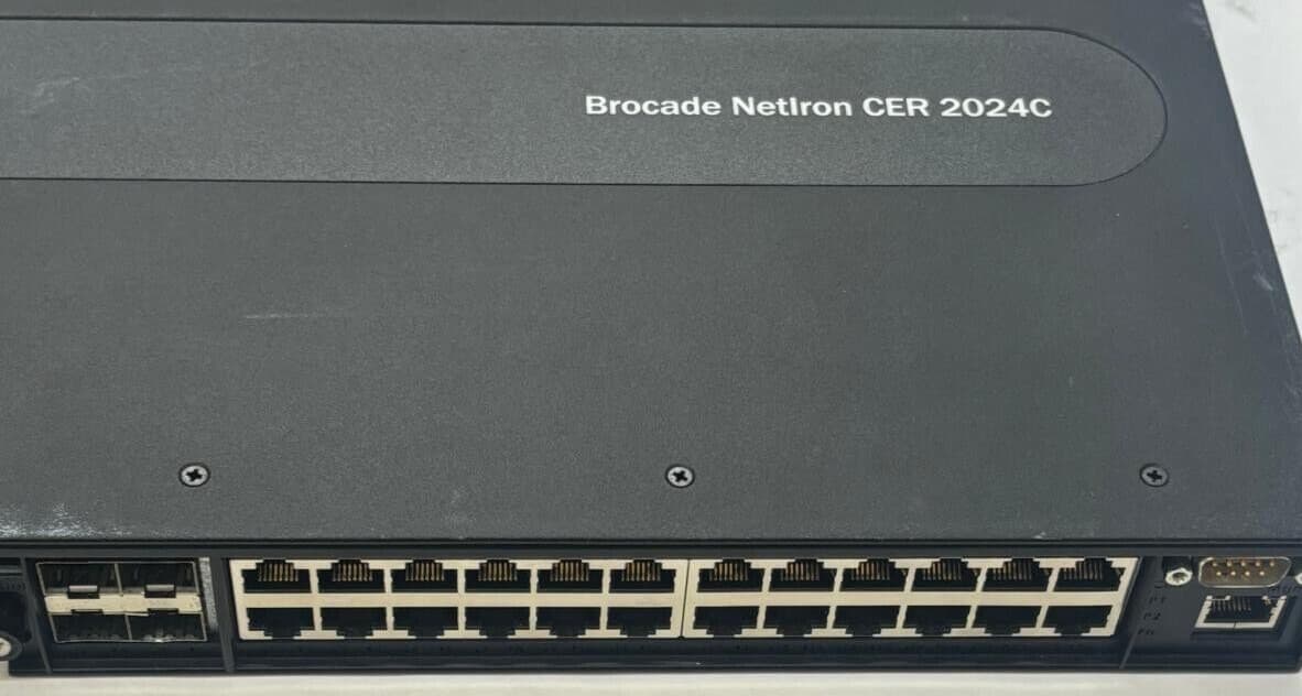 Brocade NetIron CER 2024C NI-CER-2024C 24x10/100/1000 2xPSU 2