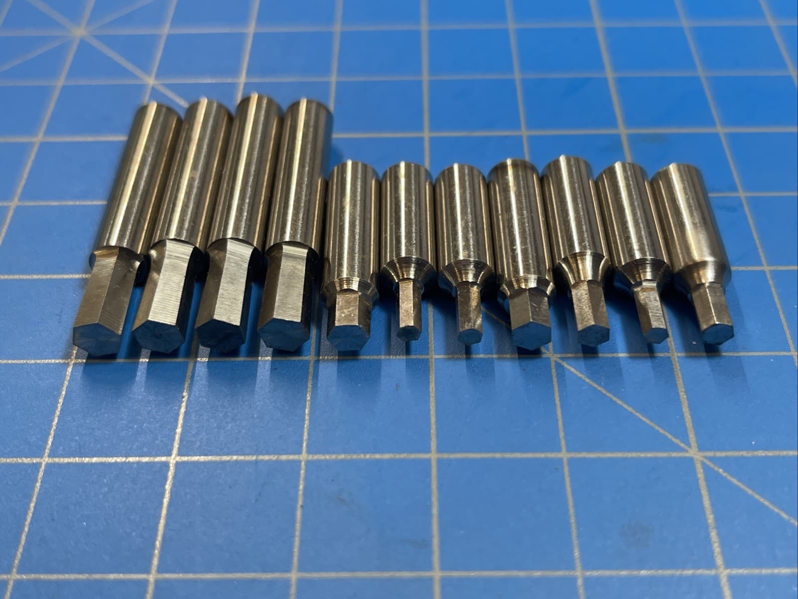 Rotary Broach Tooling 1/4” Shank - 11 Pcs