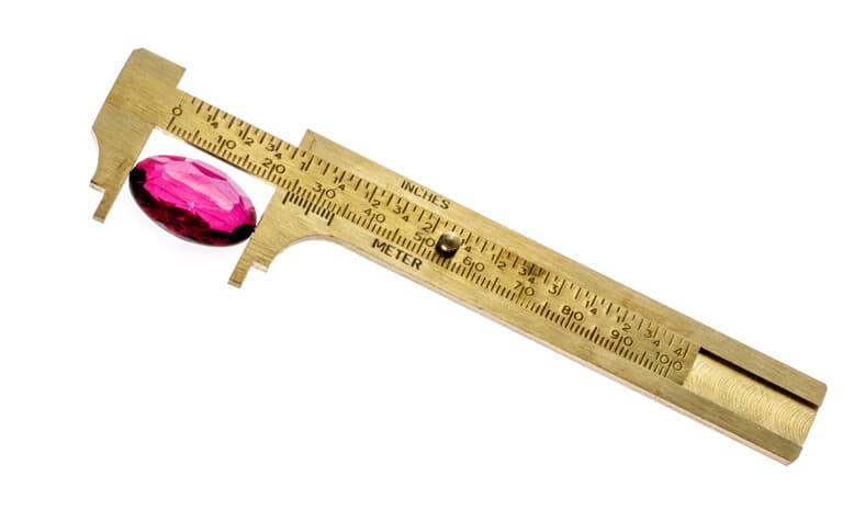 4" 100mm Brass Sliding Vernier Caliper Gauge Measuring Scale Ruler SAE & Metric 4