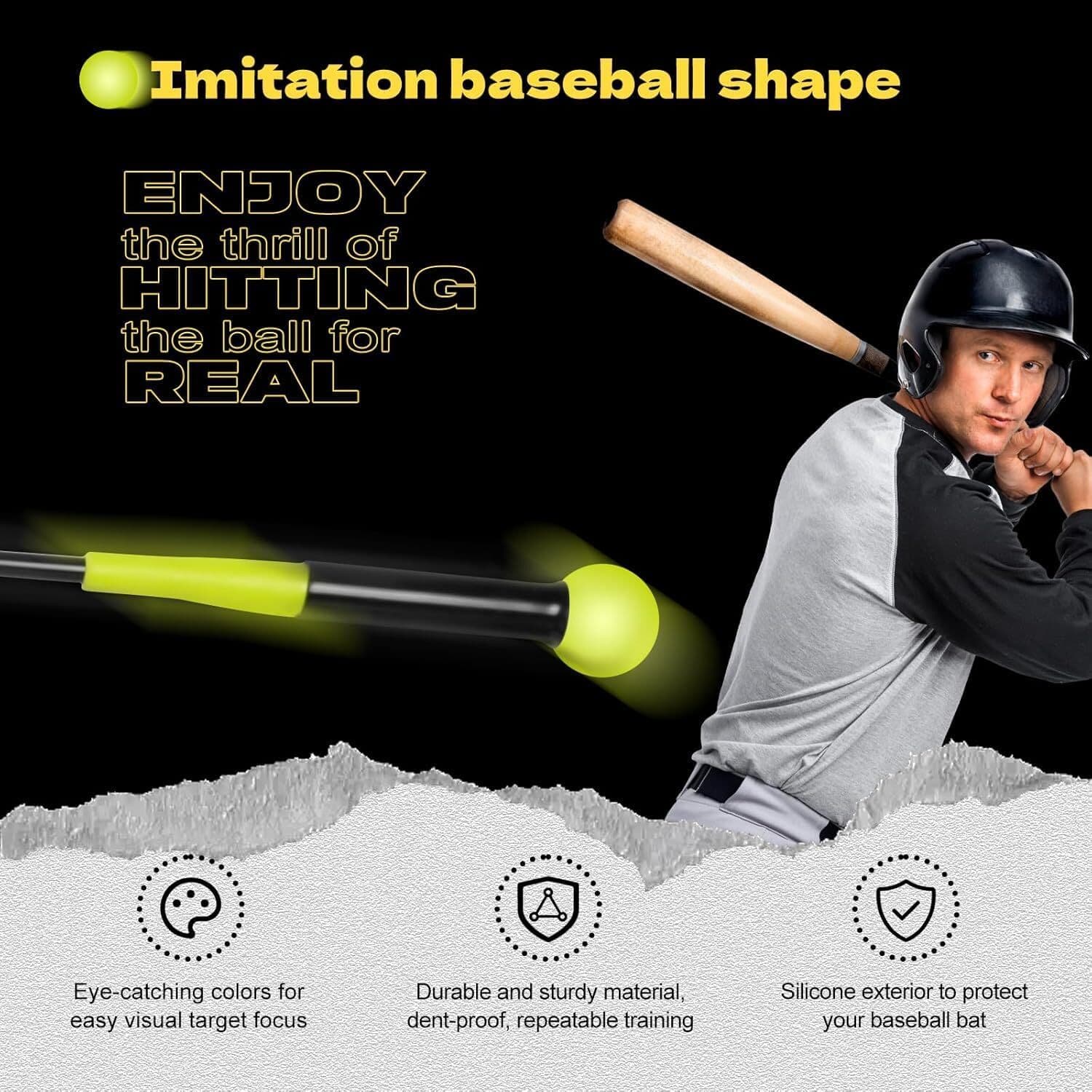 Baseball Softball Swing Trainer Aid, Adjustable Baseball Training Equipment 6