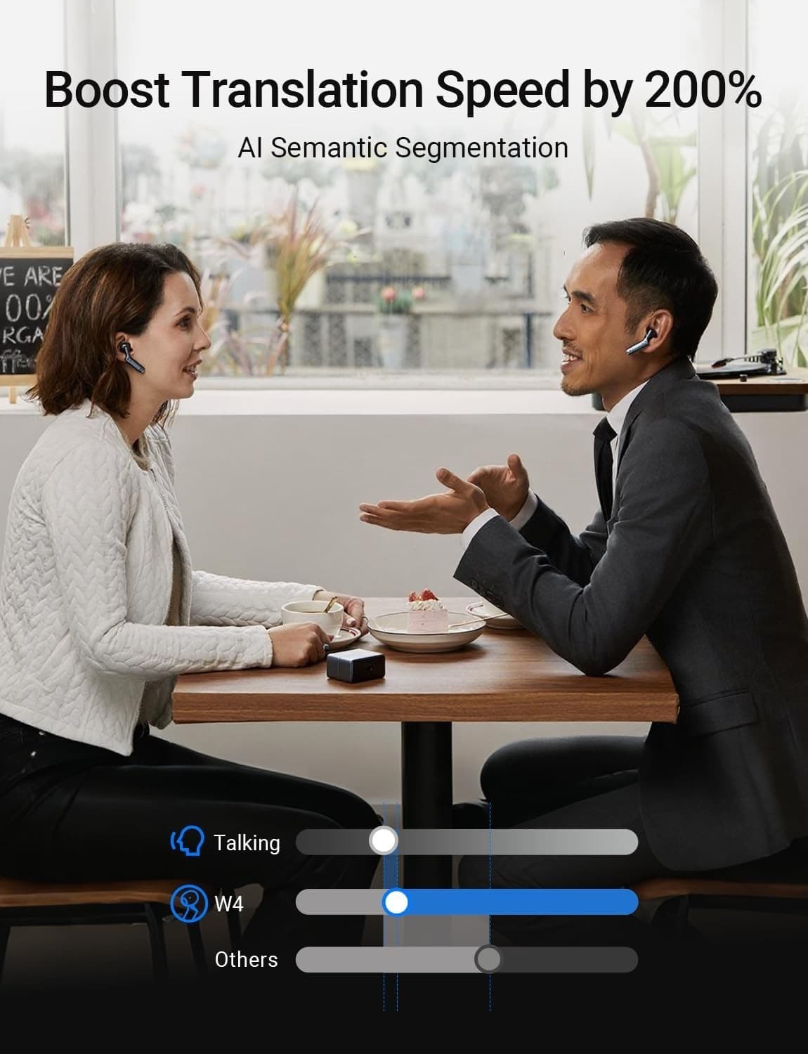 Timekettle W4 AI Translation Earbuds Bone-Voiceprint Sensor Auto-Correction 4