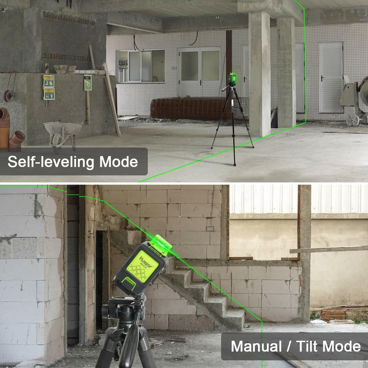 Cross Line Self leveling Laser Level Li-ion Battery with Type-C Charging Port 5