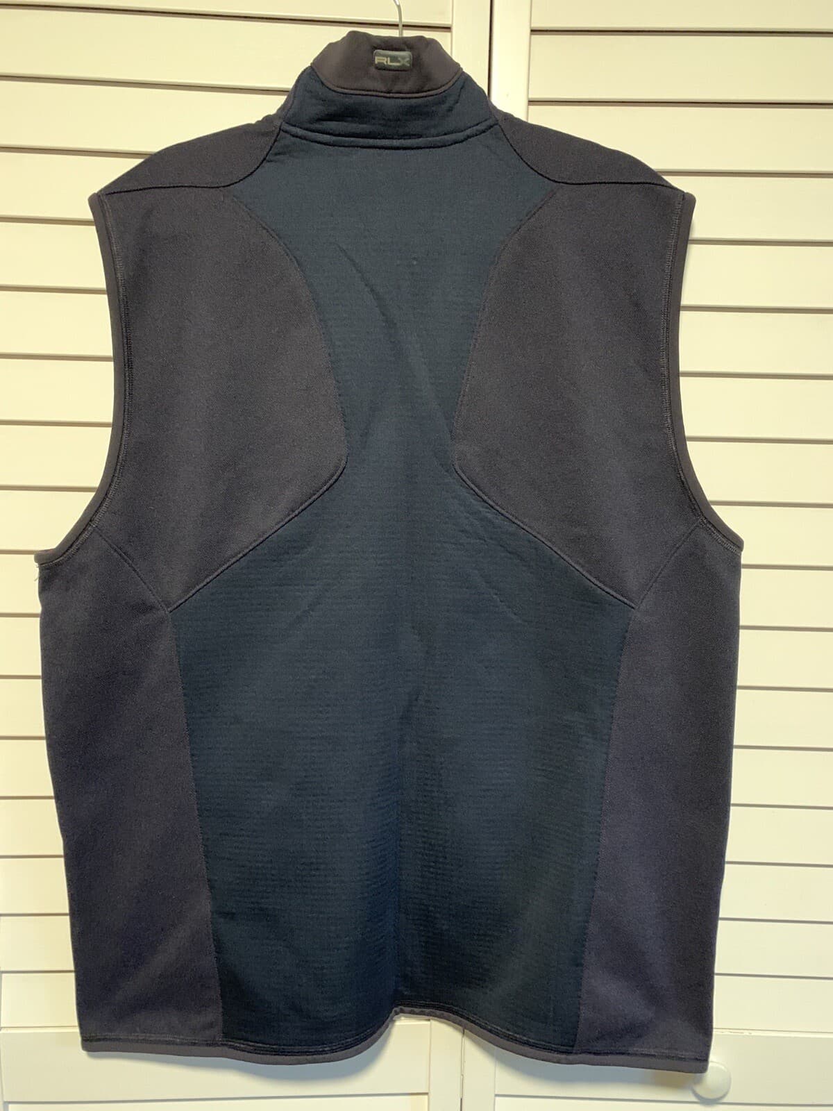 Ralph Lauren RLX Golf Vest Mens XXL Canada 2-Tone Blue Navy Full Zip Pockets 2