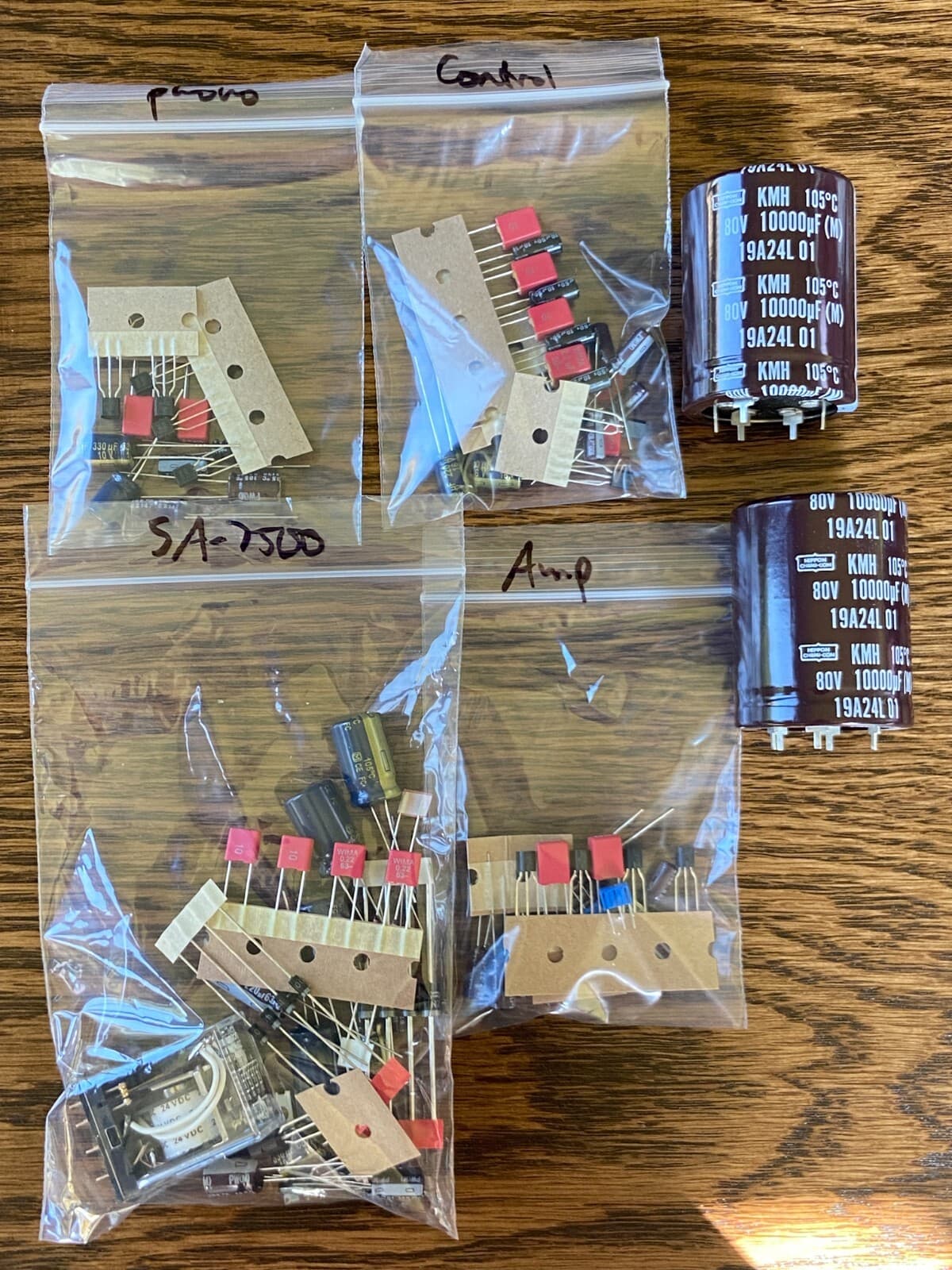 Pioneer SA-7500 Complete Rebuild Kit High-Quality Amplifier Recap Transistors