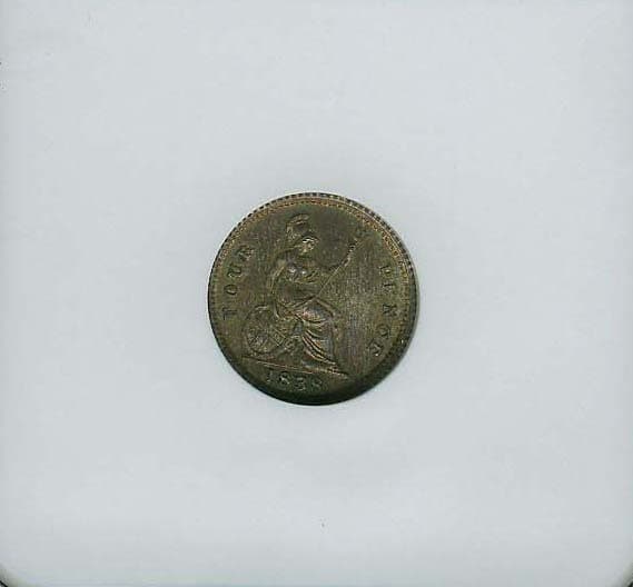 ENGLAND VICTORIA 1838 4 PENCE/GROAT SILVER COIN UNCIRCULATED, NGC CERTIFIED MS65 4