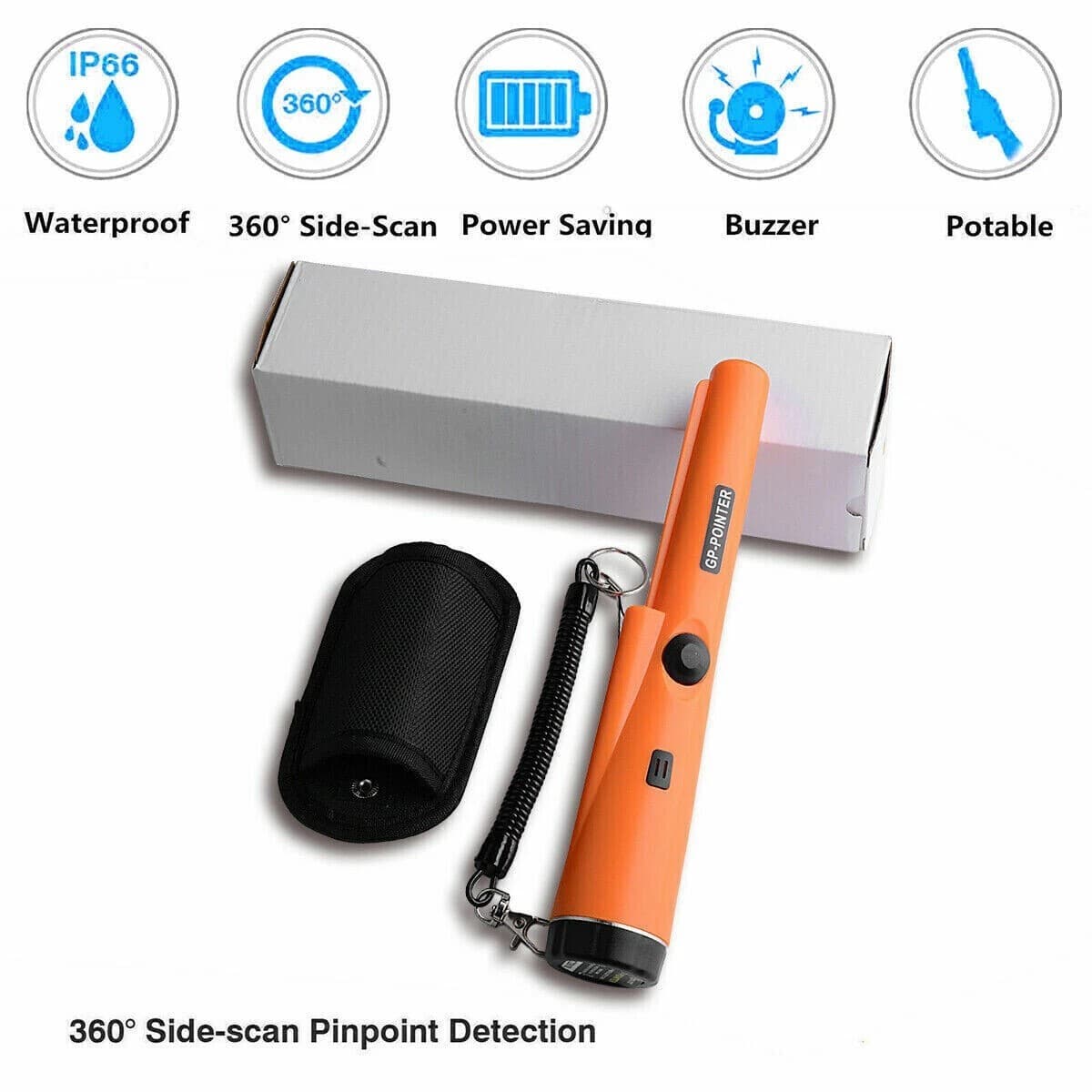 Metal Detector HandHeld Pro Pinpointer Pointer Probe Sensitive Tester Waterproof 4