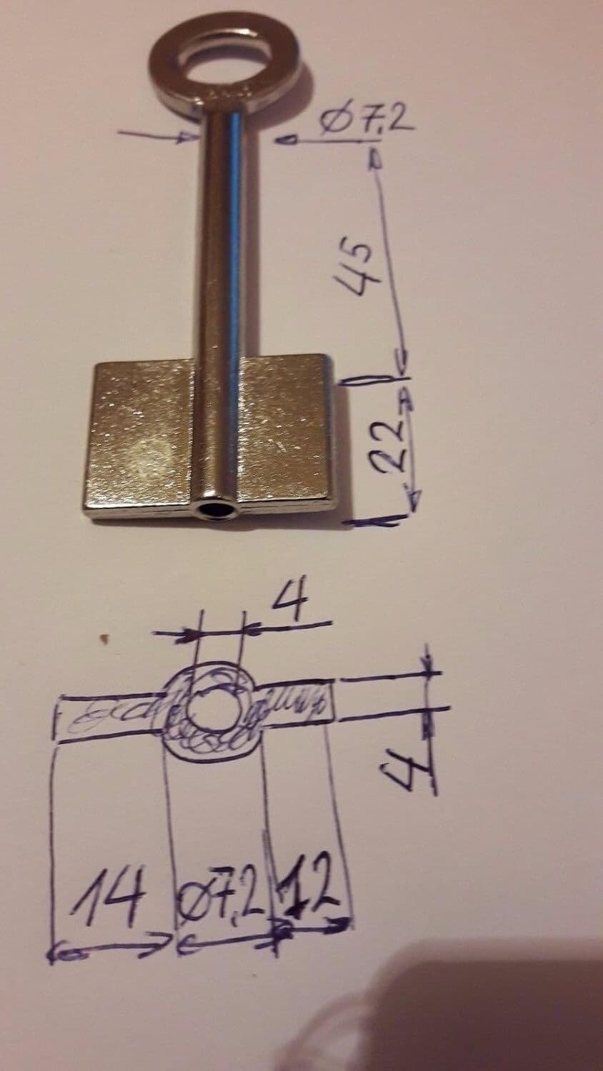 SANK1  /Safe Key blank 2