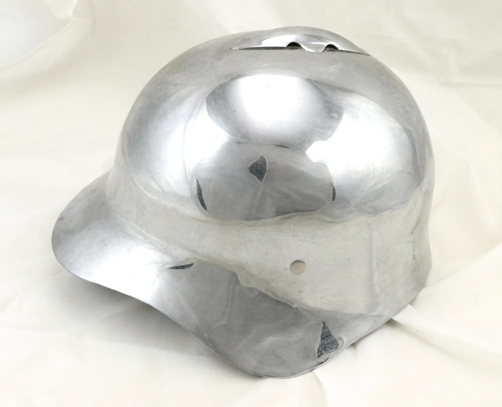 Soviet Russian USSR WW2 Model 1936 Nickel Plated Army Military Helmet Hat 3