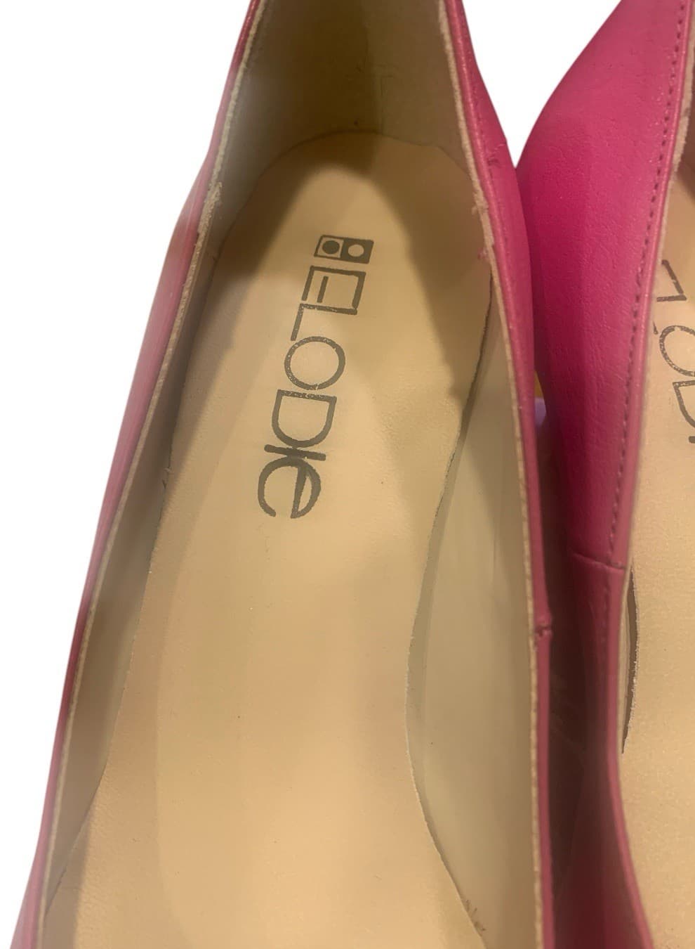 Anthropologie Elodie Women's Size 7.5 Pink Pumps Slip On 2.5” Heels Shoes 3