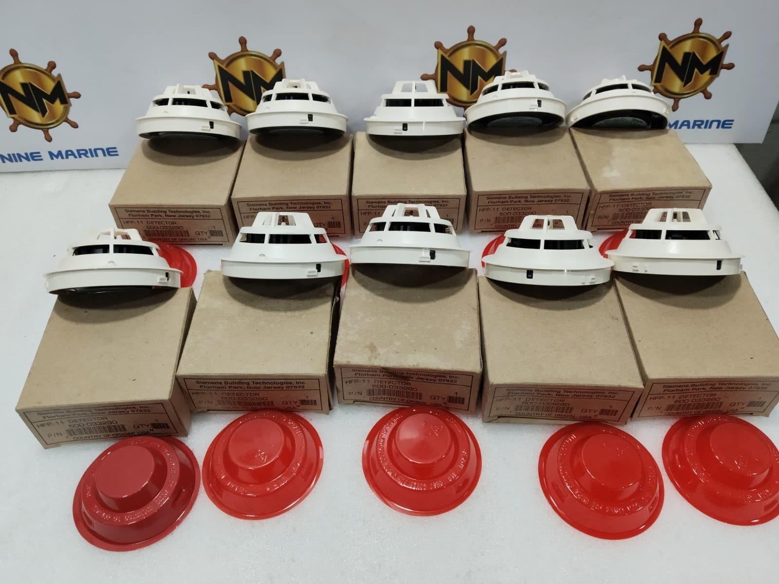 LOT OF 10 SIEMENS HFP-11 FIRE ALARM SMOKE HEAT DETECTOR #NEW (USA MADE) 5