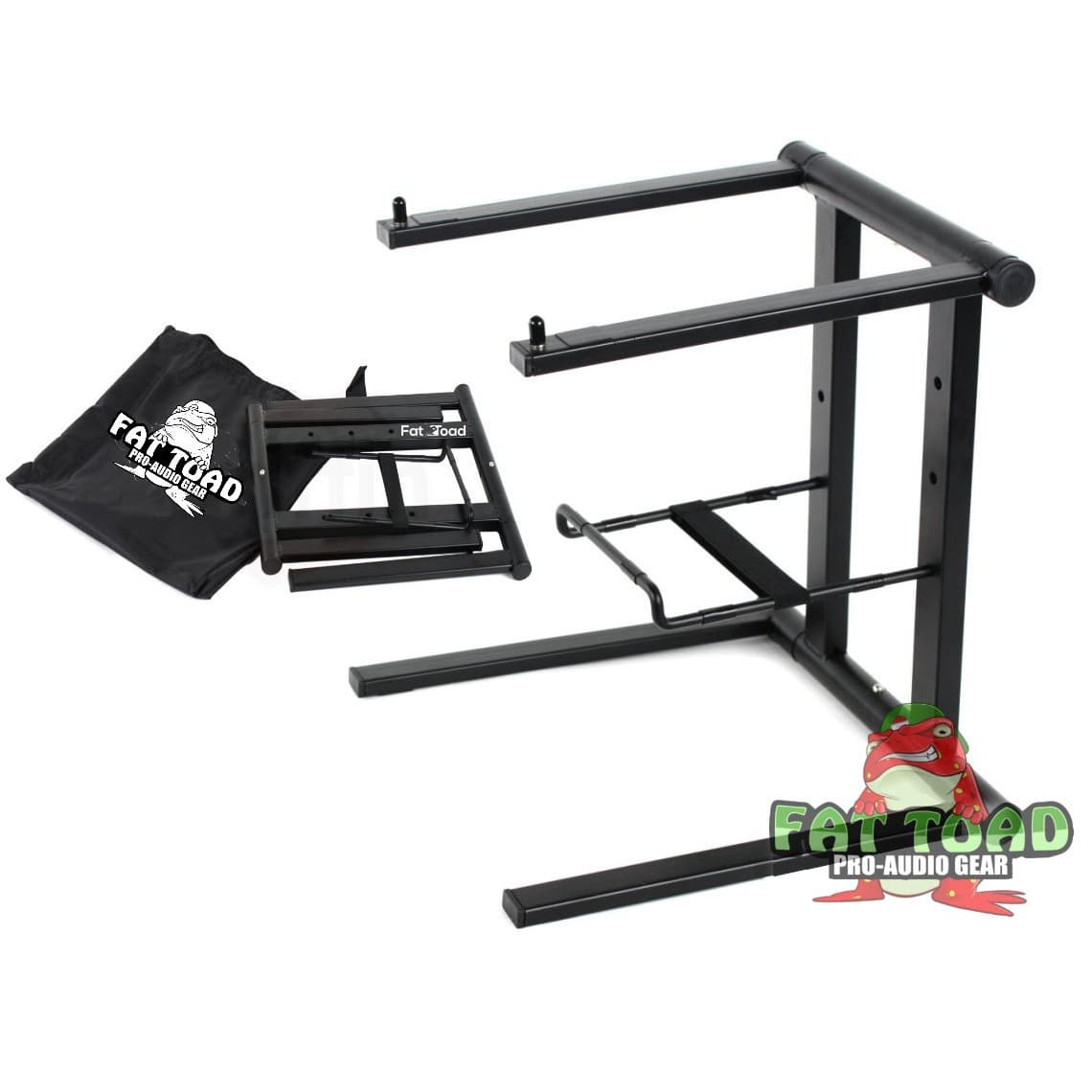 Folding DJ Laptop Stand - Computer Table Top PC Rack Clamp Mount Holder PA Gear 2