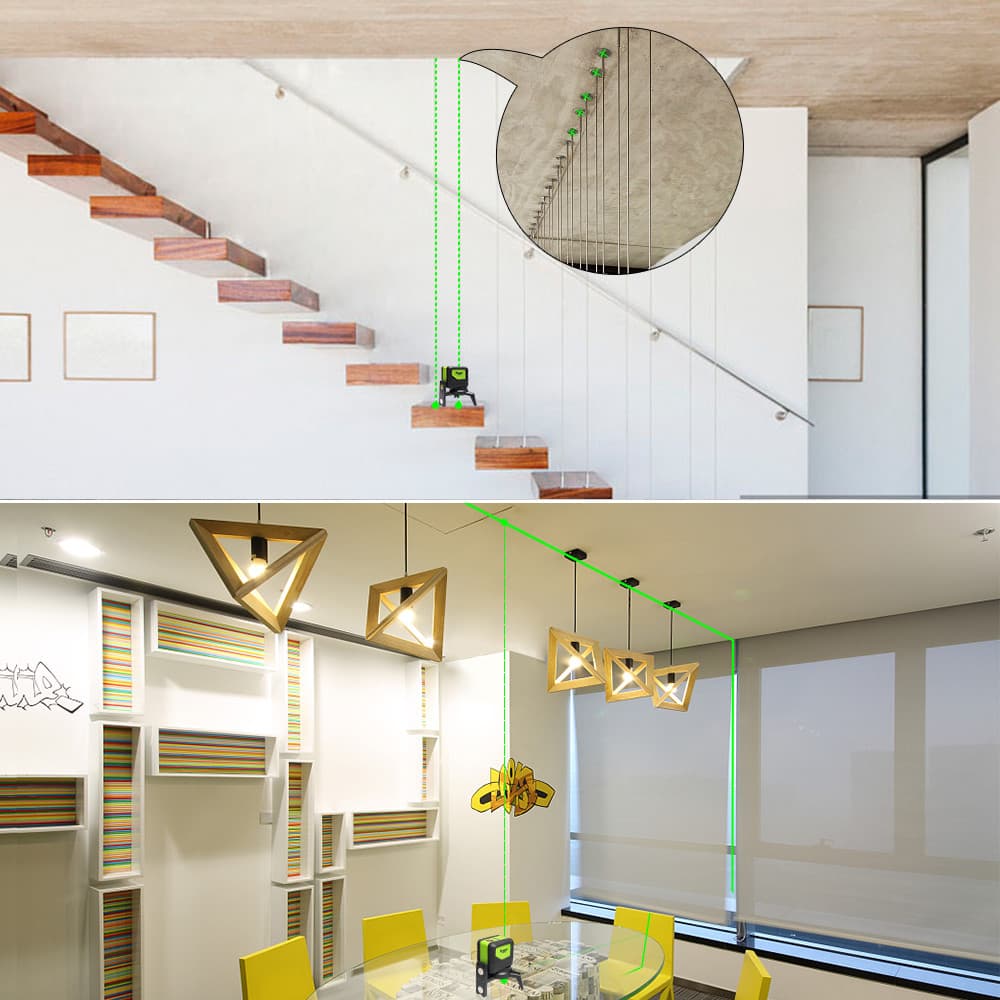 Cross Line Laser Level With 2 Dots 180 110 Vertical Horizontal Self leveling 6