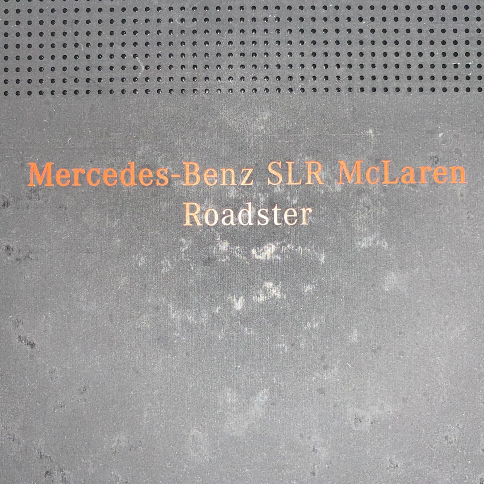 MERCEDES-BENZ SLR McLAREN ROADSTER Brochure Hardcover NOS 4