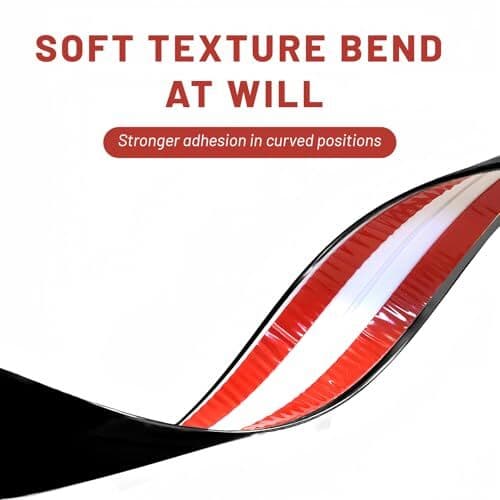 22 Feet Flexible Inside & Outside Corner Trim Molding, Peel Black, Width 0.8 in 2