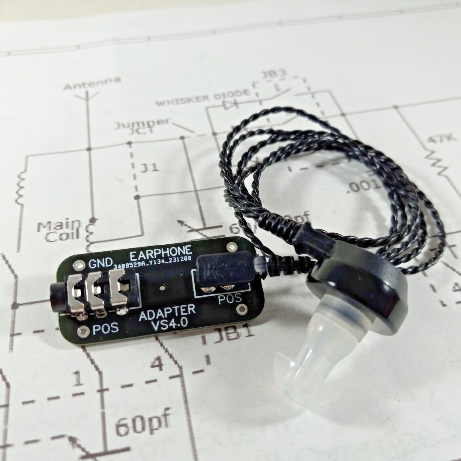 Crystal Radio Higher Impedance Earphone Wide Frequency with Integral Jack-BLJ