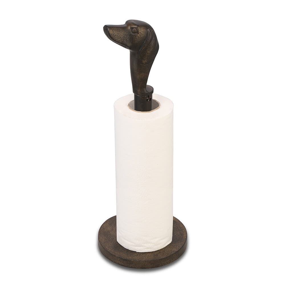 Dog Head Paper Towel Holder Aluminum
