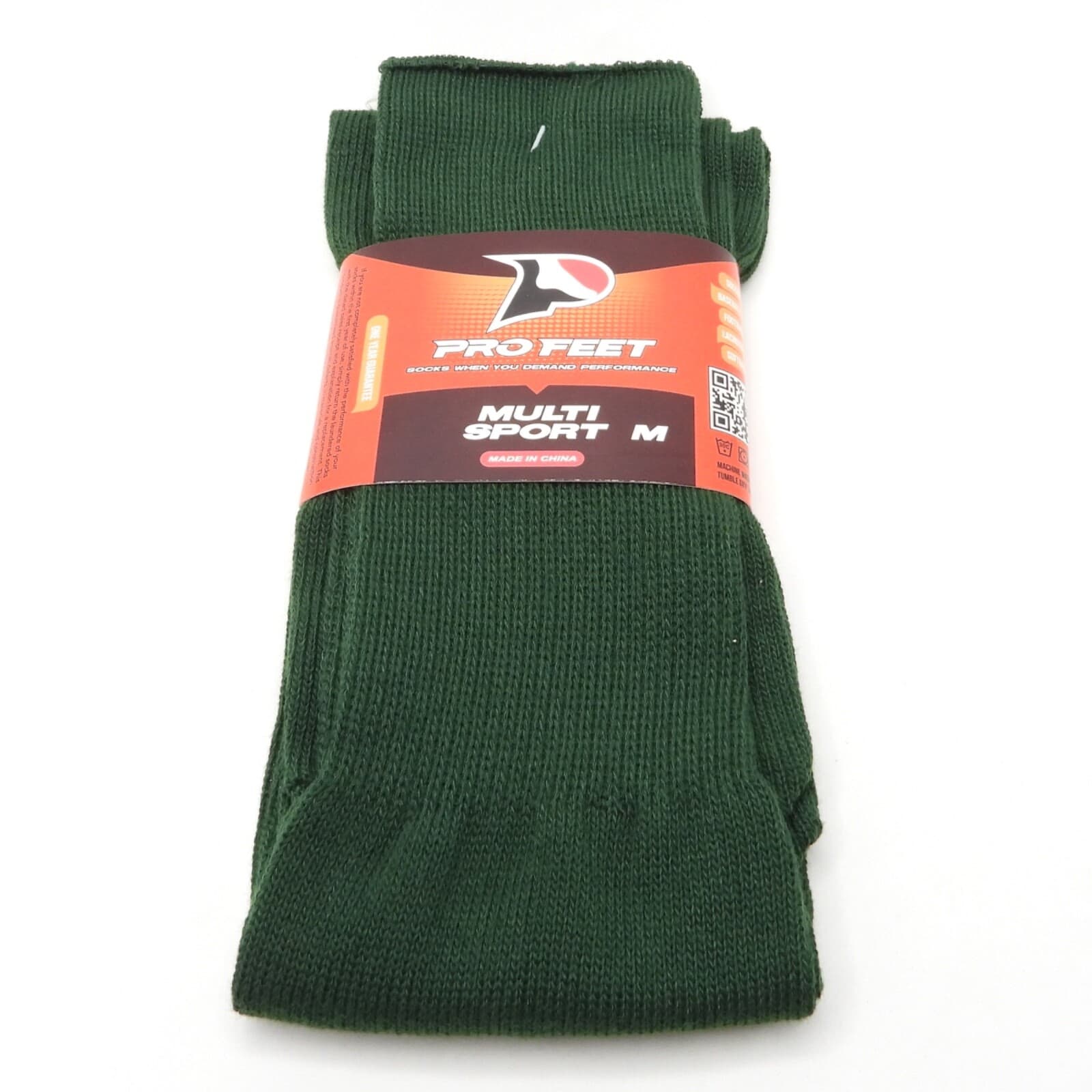 Pro Feet Polyester Multi-Sport Tube Socks Medium (9-11) 111 Dark Green 2