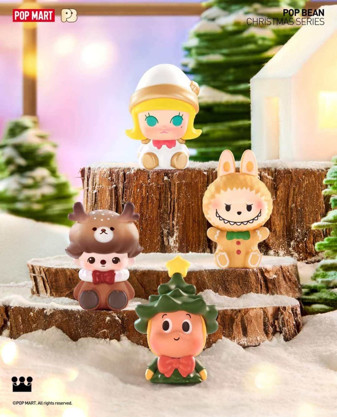 POP BEAN Christmas party Series  A Set of 12 Blind Box  Toys Gift 4