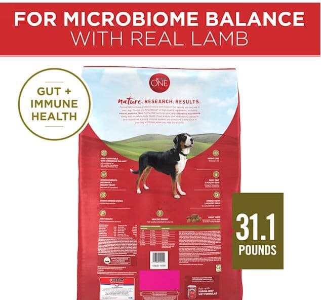 31.1LB lb Purina ONE Lamb & Rice Formula Dry Dog Food 2