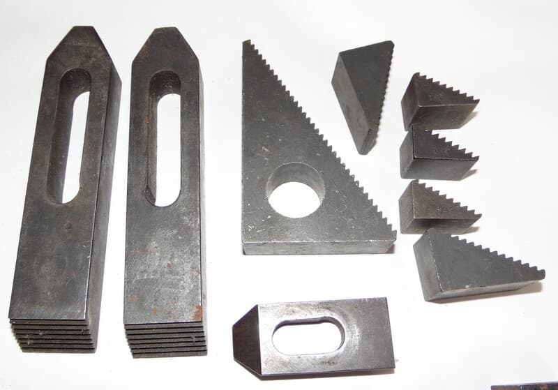 Lot Northwestern and J&S Tools Adjustable Hold Down Clamps Step Blocks Straps 6