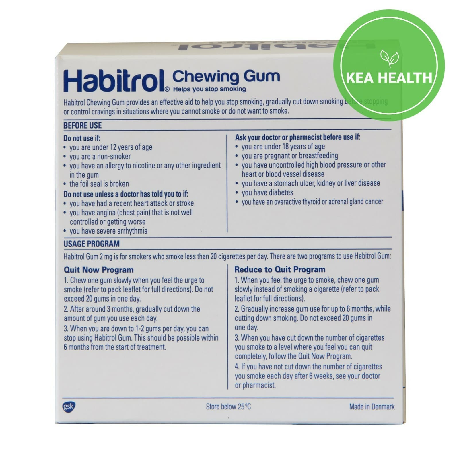Habitrol Nicotine Gum 2mg MINT 1,632 piece 8 New BULK Box Size QUIT Smoking Now 2