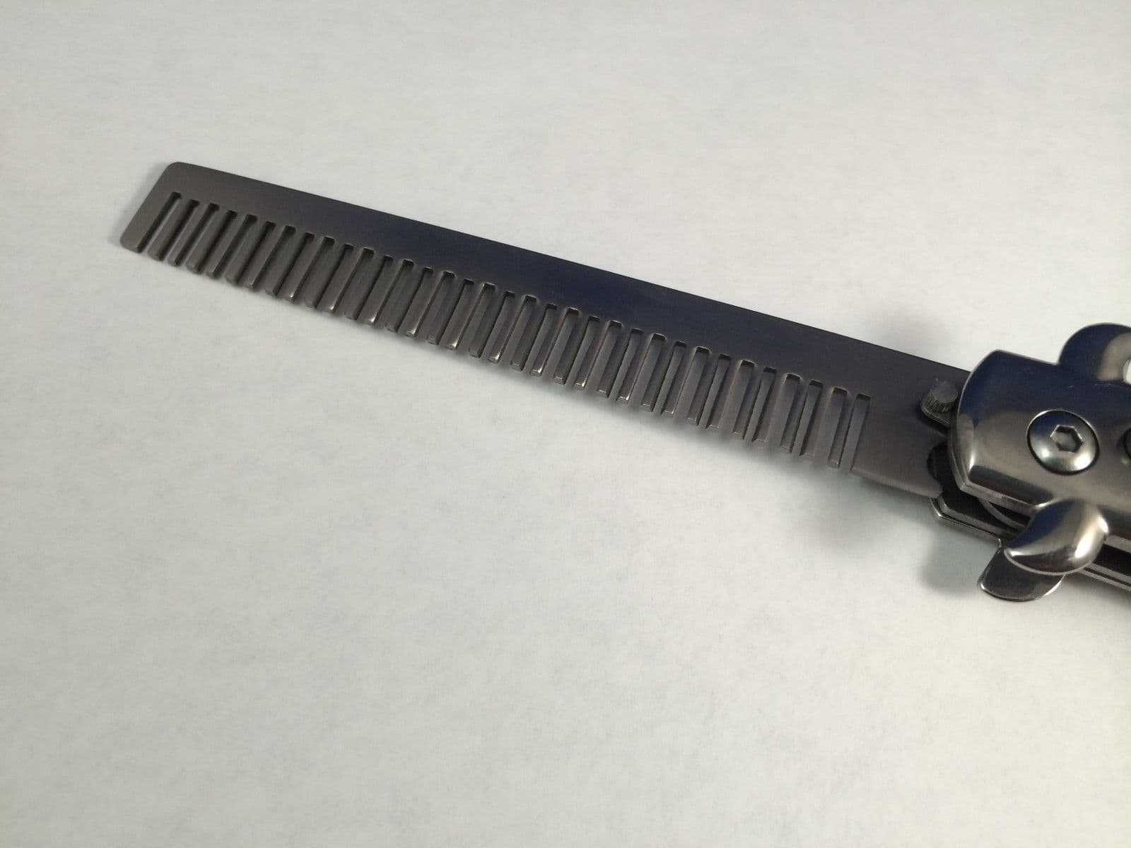 Wood SWITCHBLADE COMB Italian Stiletto Style Knife Automatic Switch Blade Toy!! 2