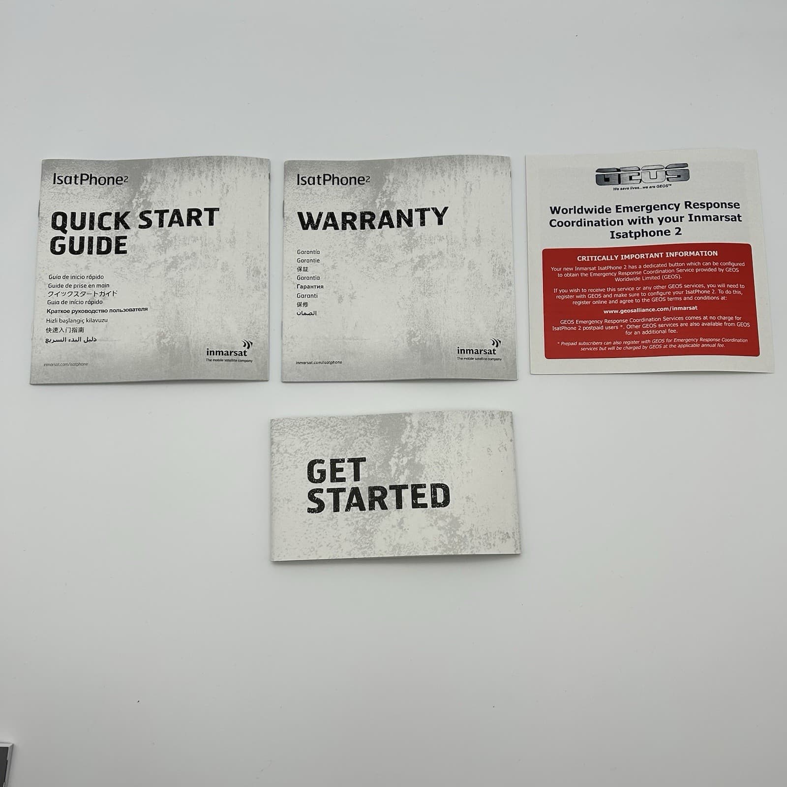 Inmarsat IsatPhone 2 Quick Start Guide Manual ONLY - NEW 3