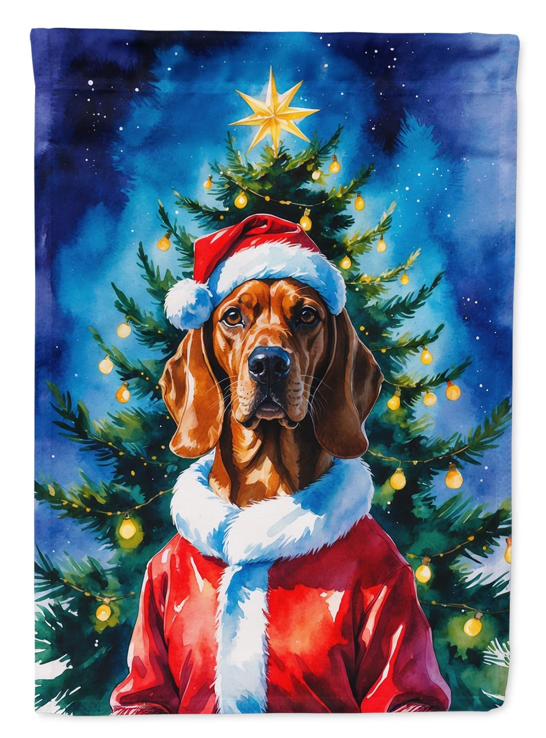 Vizsla Christmas Flag Canvas House Size DAC8515CHF