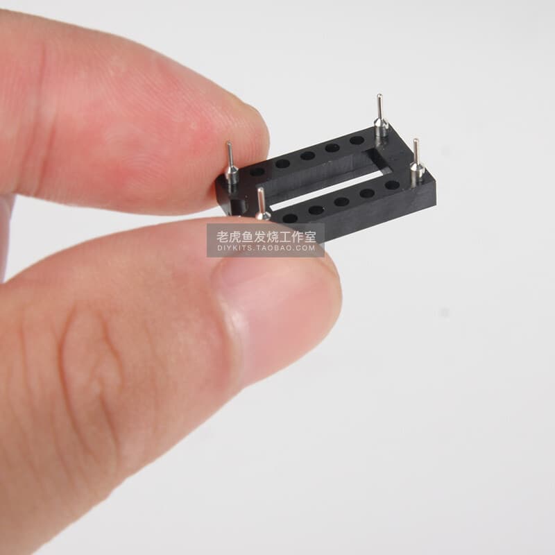 2Pcs/20Pcs 4-pin active crystal oscillator round hole test socket VCXO&TCXO DIP4 3