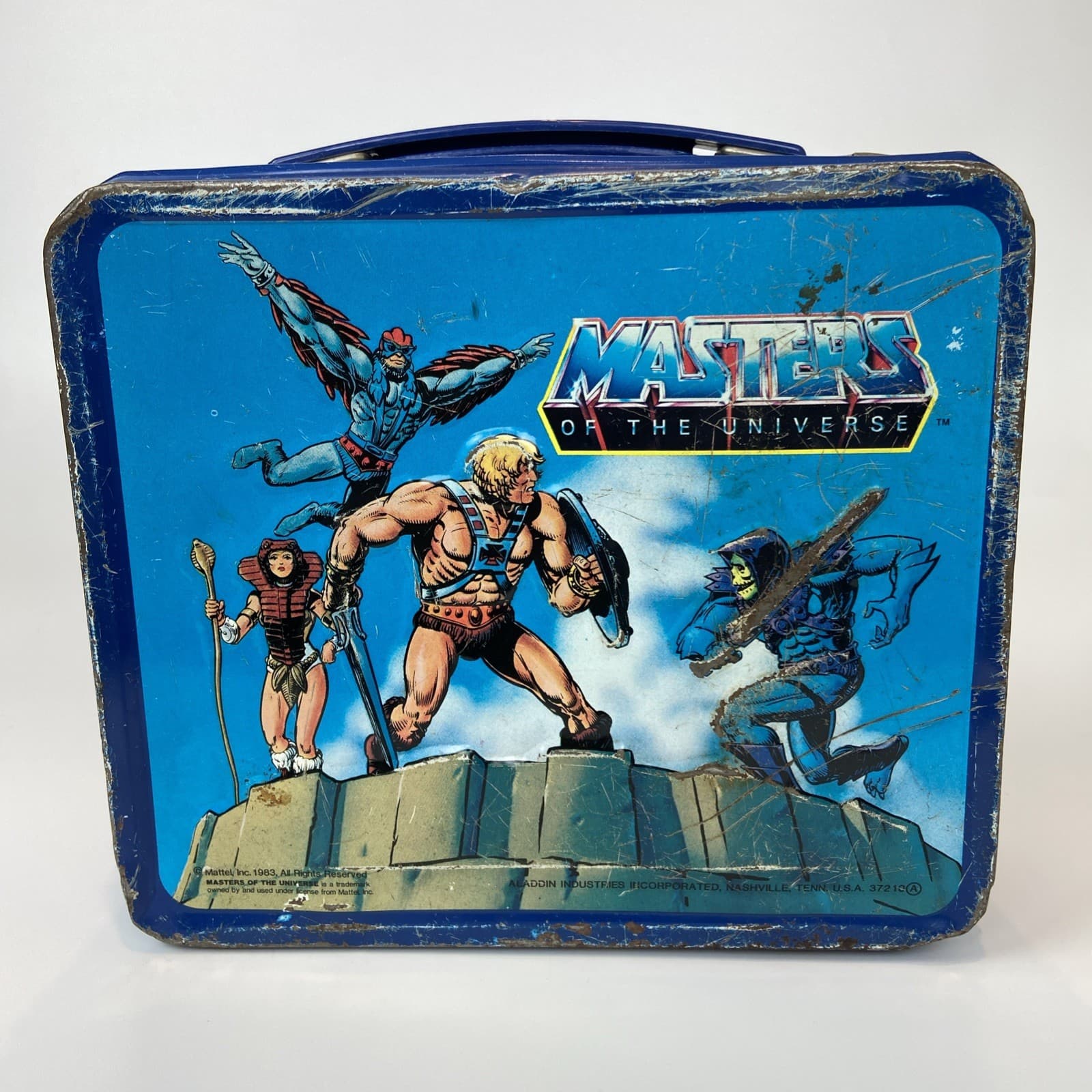 1983 Masters of the Universe Lunch Box & Thermos Vintage Lunchbox He-Man VTG 80s 4