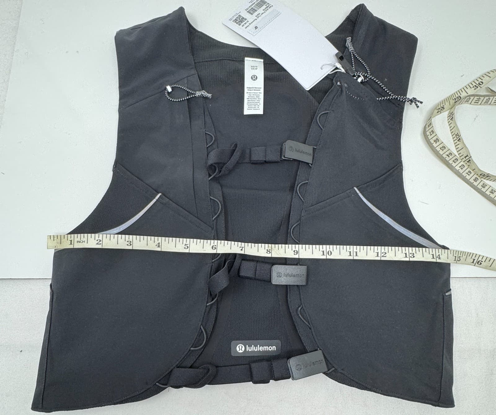 Lululemon Fast Free Trail Running Vest Black Reflective Unisex Size XS/S 28"-33" 5