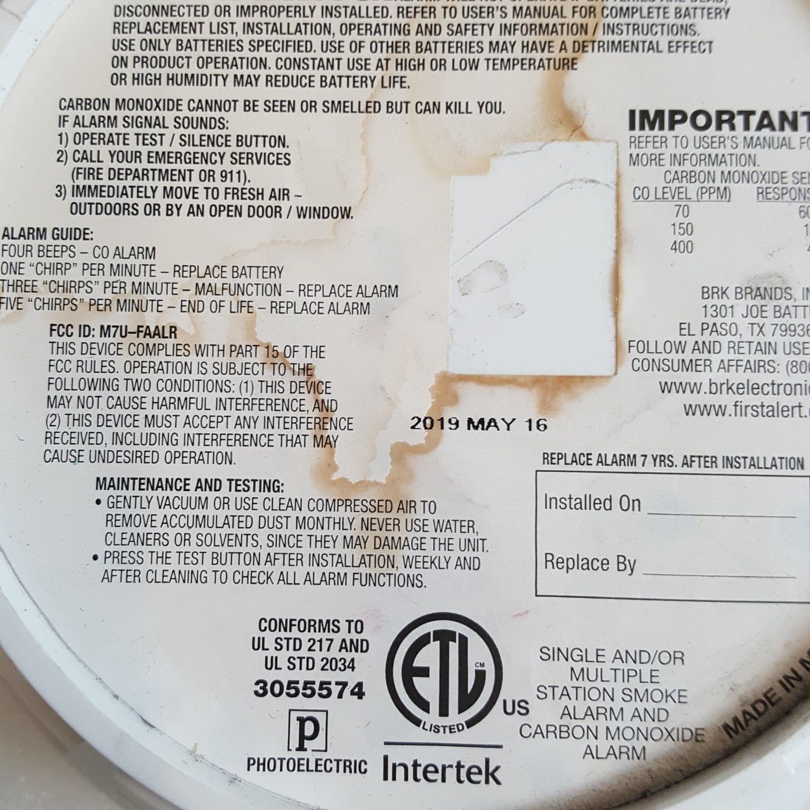 First Alert Z-WAVE Smoke & Carbon Monoxide Alarm (ZCOMBO) - with New Batteries 5