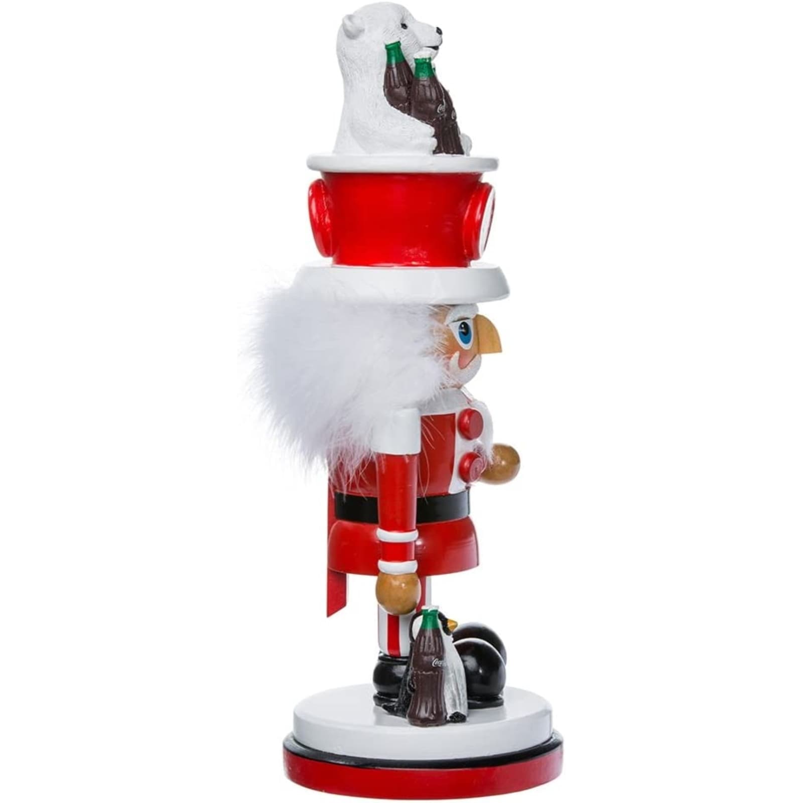 Kurt Adler Coke Nutcracker with Polar Bear Hat, 15" 4