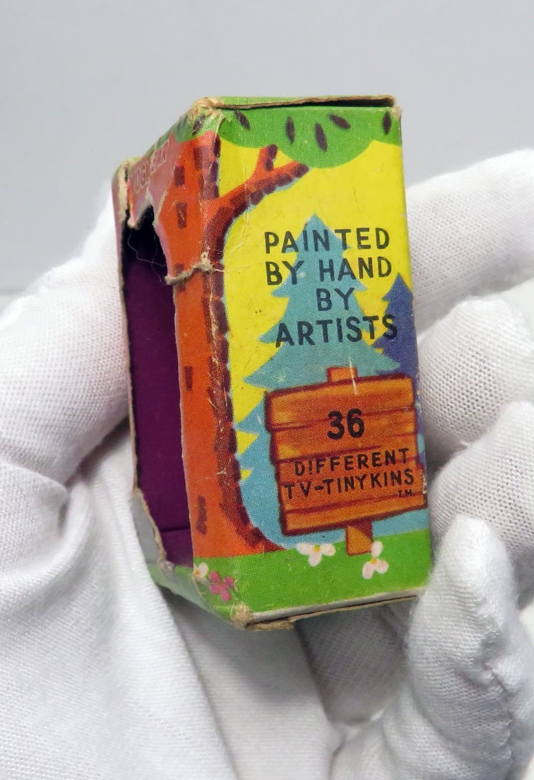 Vintage 1961 Marx Television TV Tinykins Cindy Of Yogi Bear Show Toy In Box 3