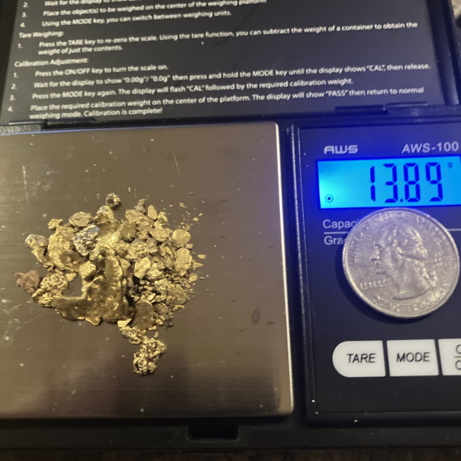 Gold Nuggets Alaska Washington Gold Nuggets Natural Gold Nuggets 13.89grams 6