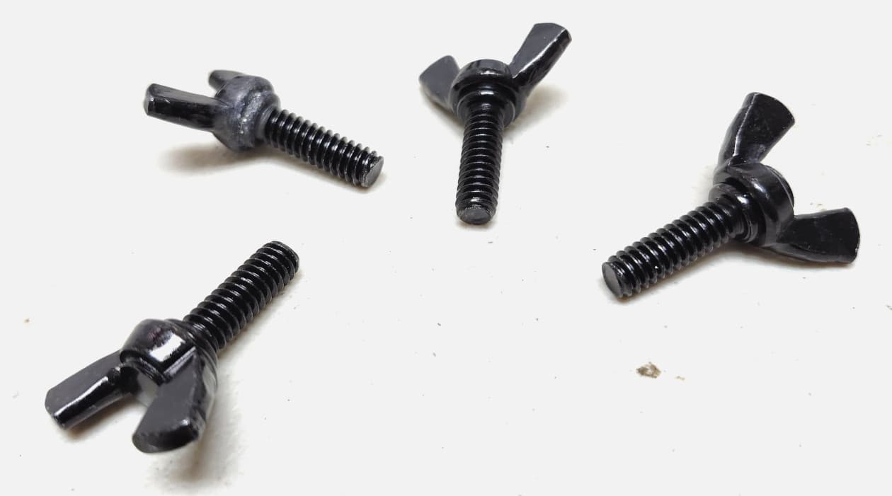 Willys MB, CJ2A-3A GPW (A1279-A1278) Air cleaner bracket, Left & Right + Screws 2