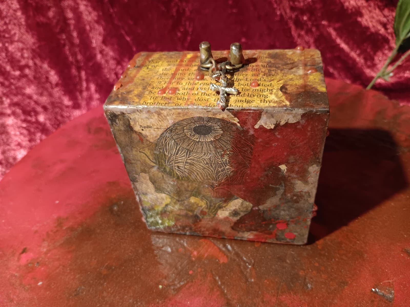 ANATOMICAL DYBBUK BOX ▪︎ Heal Mind Sick Inflict Curse • sealed in wax doom PAIN 5