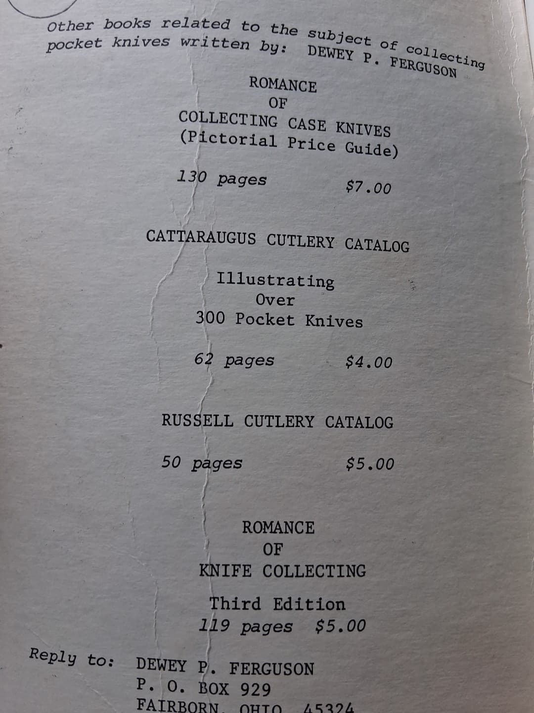 (2) Price Guides To Romance of Knife Collecting, 1973 & 1974 Edition 6