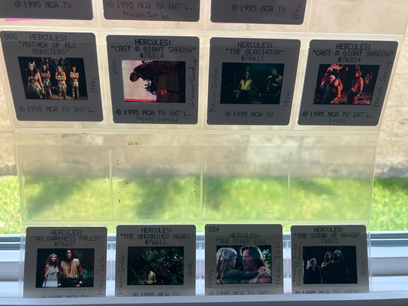RARE Hercules (Kevin Sorbo) Set of 13 Promo OFFICIAL Studio Slides w/ Xena Slide 4