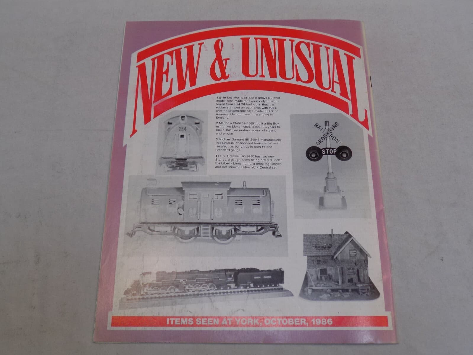 The Train Collection Quarterly Magazine April 1987 Raleigh North Carolina NC TCA 3