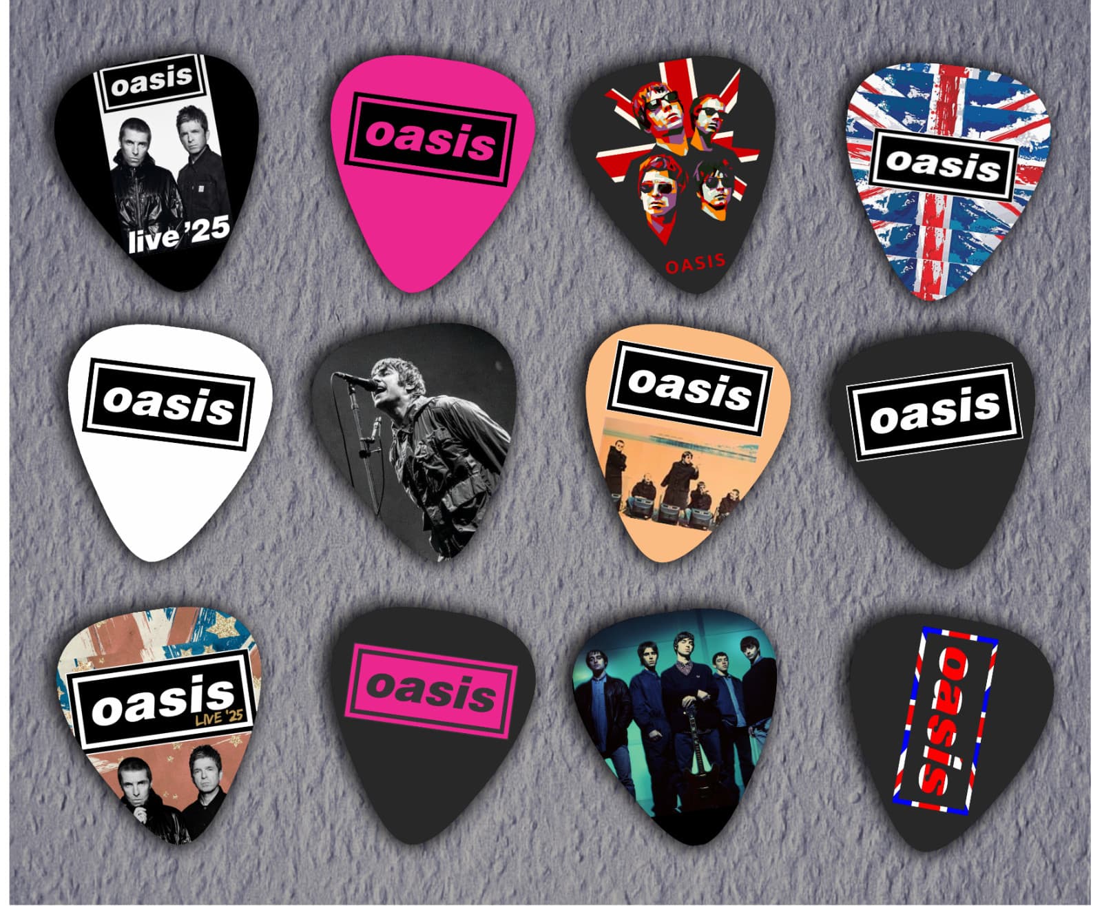 OASIS - Guitar Picks - Set of 12