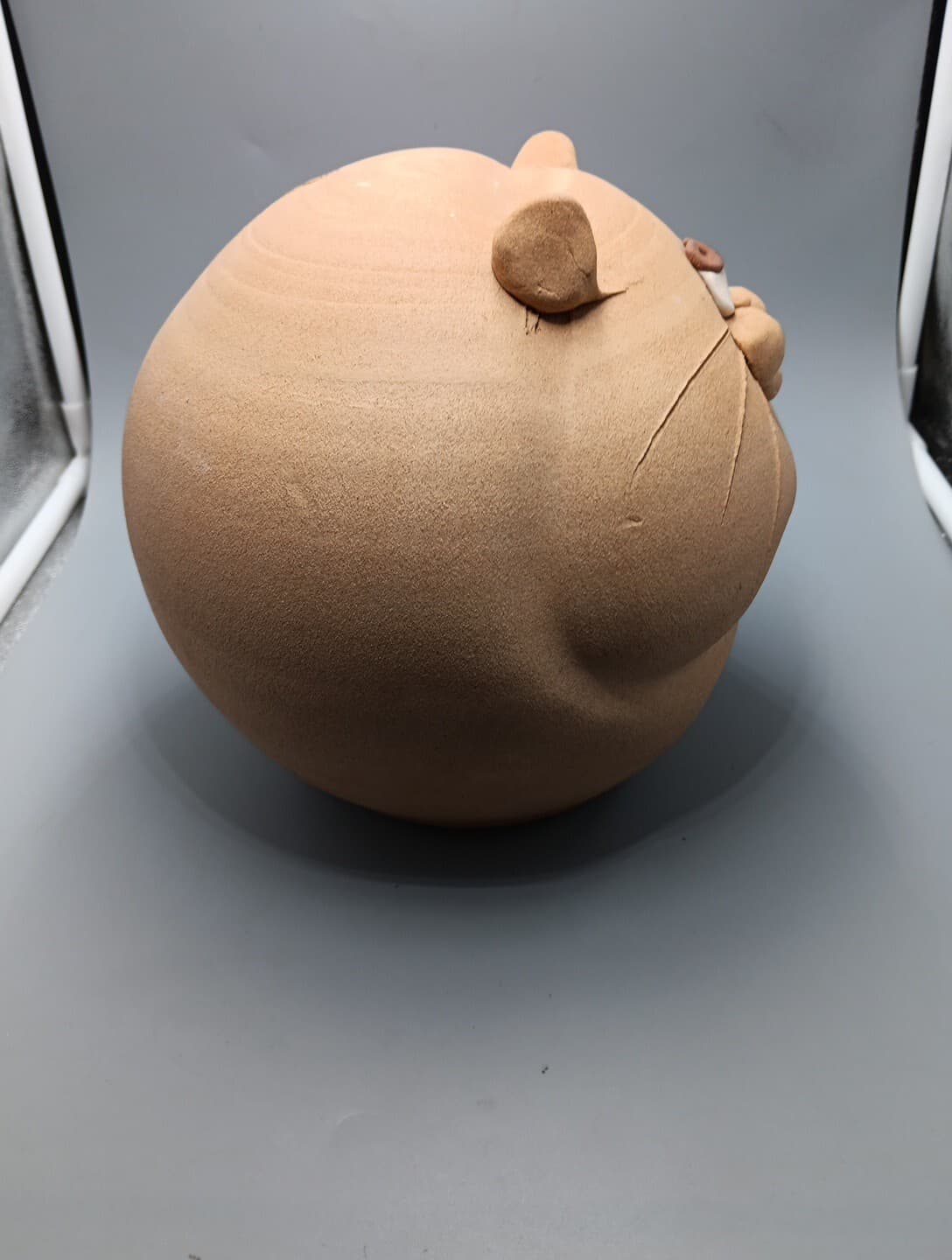 Vintage Fat Cat 70’s Piggy Bank Harting Studio Art Style 8" Square 6