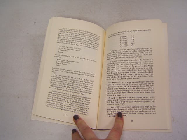 German Immigration to America in the Nineteenth Century 1985 Maralyn Wellauer 5