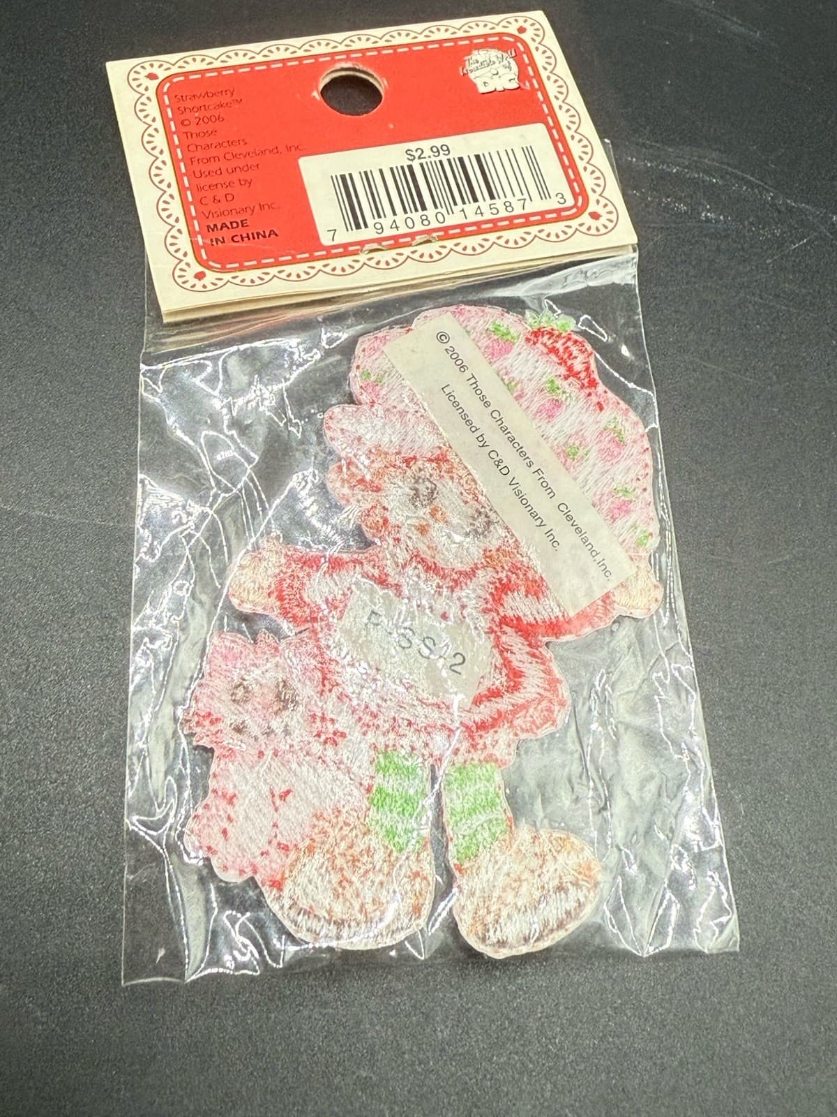 Strawberry Shortcake 2.5" Patch Decoration Embellishment New in Pack 2006 6