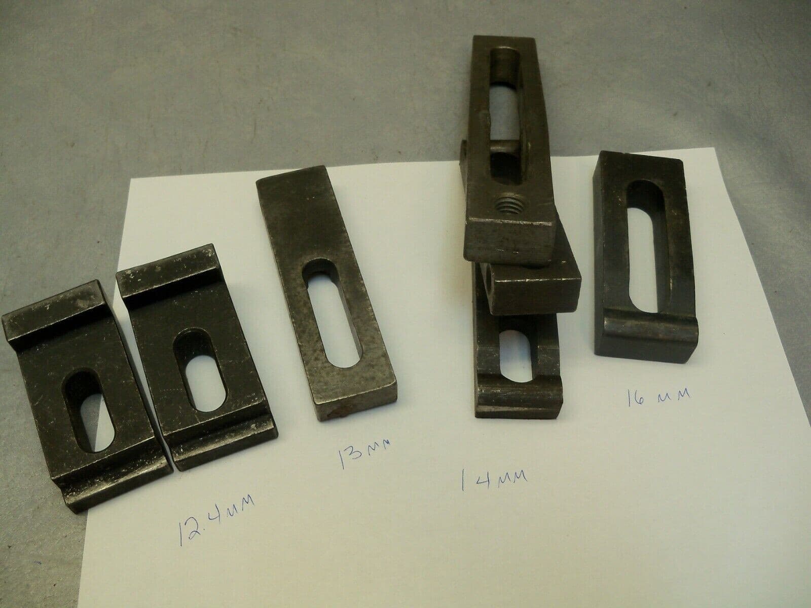 Machinist Tool Adjustable Edge Clamps Clamp Straps -See pictures Mixed Lot of 7 4