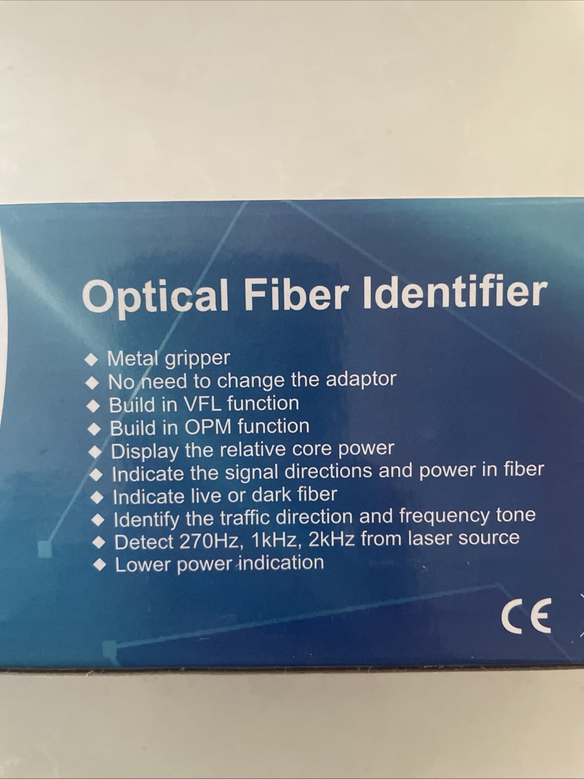 Live Optical Fiber Identifier with Wave Respond 800-1700nm, Built in VFL 3