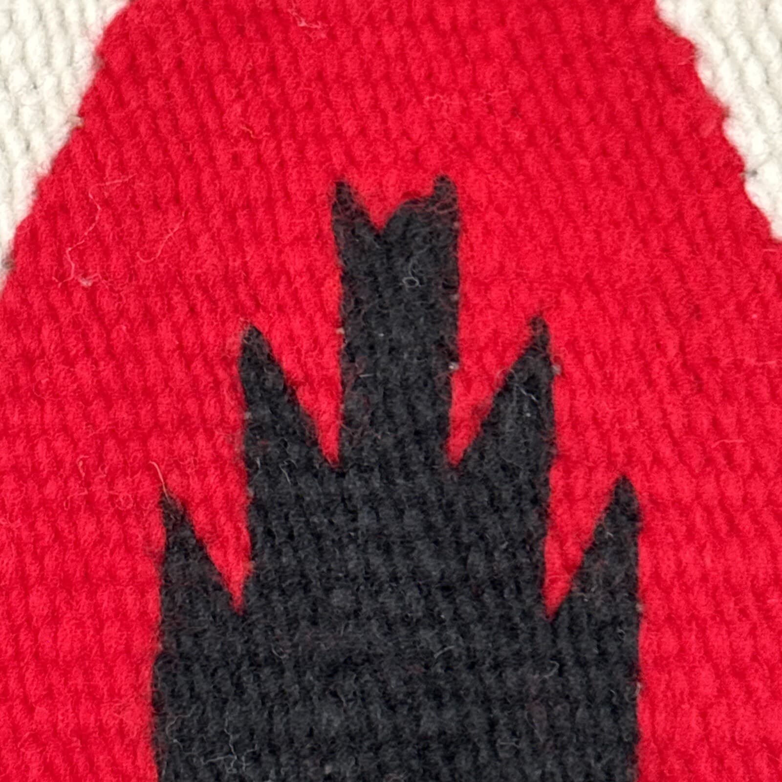 Vintage Reproduction of Navajo Ceremonial Yei Rug 30" x 60" 4